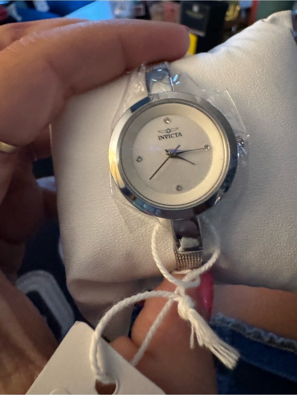 NIB ANGEL INVICTA SILVER WATCH 70295 MSRP $209